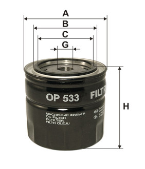 Фільтр масляний Filtron OP533