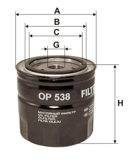 Фільтр масляний Filtron OP538