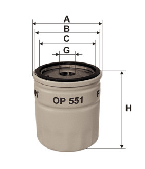 Фільтр масляний Filtron OP551