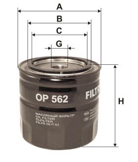 Фільтр масляний Filtron OP562