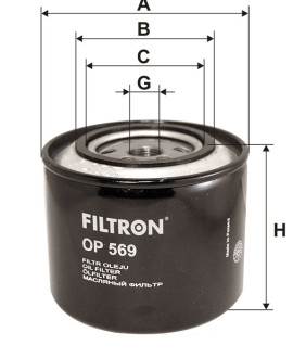 Фільтр масляний Filtron OP569