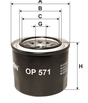 Фільтр масляний Filtron OP571