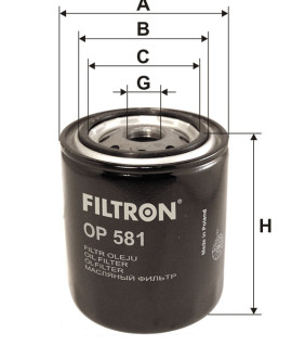 Фільтр масляний Filtron OP581