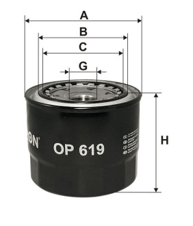 Фільтр масляний Filtron OP619