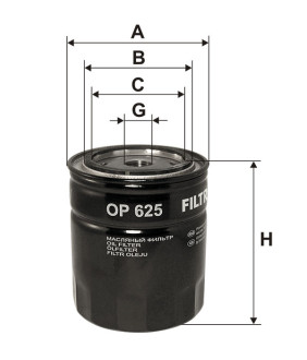 Фільтр масляний Filtron OP625