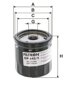 Фільтр масляний Filtron OP6435