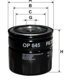 Фільтр масляний Filtron OP645