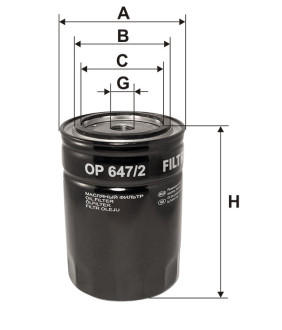 Фільтр масляний Filtron OP6472