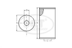 Фільтр масляний SCT SH415