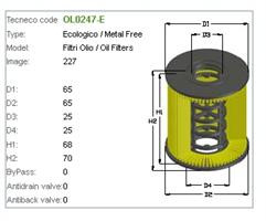 Фільтр масляний Tecneco OL0247E