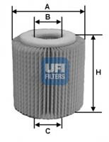 Фільтр масляний Ufi 2505600