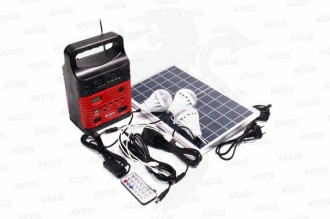 Портативна зарядна станція AXXIS з сонячною панеллю ax1385