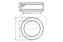 Фільтр повітряний SCT SB212