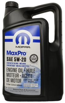 Олива моторна MOPAR MaxPro SAE 5W-20 Engine Oil SPGF-6A 5л.