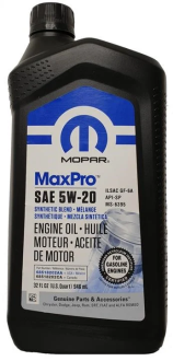 Олива моторна MOPAR MaxPro SAE 5W-20 Engine Oil SPGF-6A 1qt.