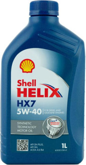 Олива моторна Shell Helix HX7 5W-40 1л