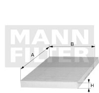 Фільтр салона MANN-FILTER CUK24003