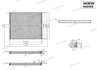 Фільтр салона Shafer SA2028