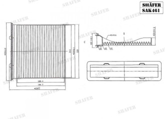 Фільтр салона Shafer SAK461