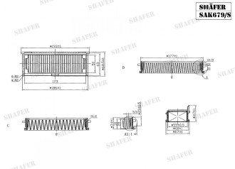 Фільтр салона Shafer SAK679S