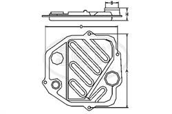 Фільтр масляний АКПП SCT SG1056