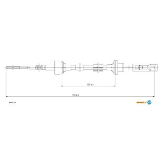 Трос зчеплення Adriauto 110176
