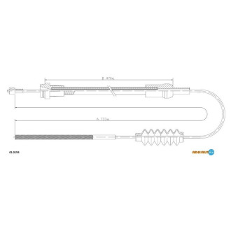 Трос зчеплення Adriauto 410159