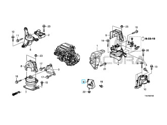 Опора КПП HONDA/ACURA 50850TX4A01