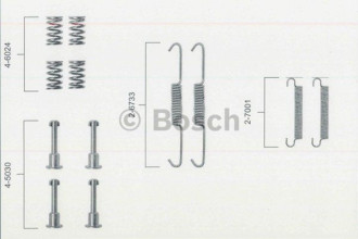 Комплект монтажний гальмівних колодок Bosch 1987475149