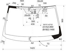 Скло вітрове TOYOTA/LEXUS 5610142161