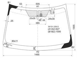 Скло вітрове TOYOTA/LEXUS 5610133913