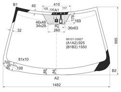 Скло вітрове TOYOTA/LEXUS 5610133927