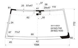 Скло вітрове TOYOTA/LEXUS 5611160531