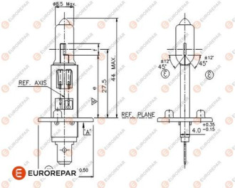 Автолампа EUROREPAR  12в