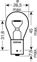 Автолампа OSRAM PY21W 12в