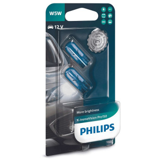 Автолампа PHILIPS W5W 12в